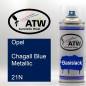 Preview: Opel, Chagall Blue Metallic, 21N: 400ml Sprühdose, von ATW Autoteile West.